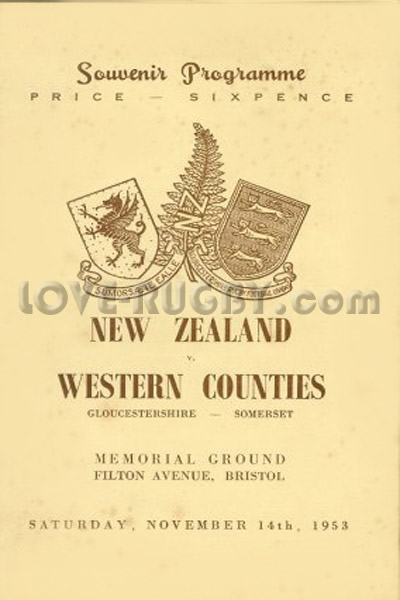 Western Counties New Zealand 1953 memorabilia